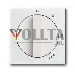 Busch-Jaeger 2542DR/01-84 Future linear, Накладка с ручкой для трехступенчатого переключателя, цвет: белый