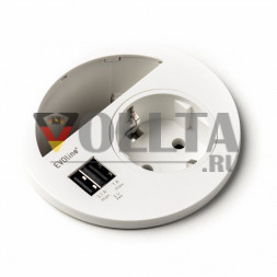 EVOline Circle80 / Белый / питание / USB-AA / кабельный выход