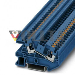 Phoenix Контакт 3213971 PTI 4 BU проходная клемма,  цвет: голубой 4 mm