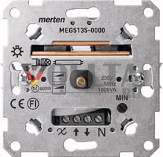 MERTEN MEG5135-0000 поворотный диммер вставной 60-1000 Вт/ВА