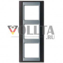 Jung AP583ANTAL A plus рамка,3 группы, цвет:антрацит