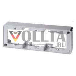 Berker 10310069 Рамка для поверхностного монтажа, 3-х полосная, полярно-белая, глянцеваяНакладной монтаж, аксессуары