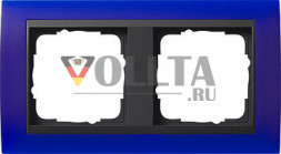 Gira 021289 Event рамка двойная,  opak цвет: голубой