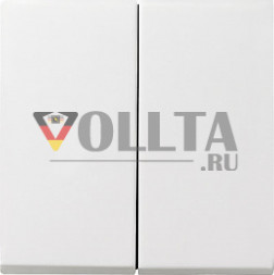 Gira 026603 System55 Клавиши для сдвоенных выключателей/двойная, клавиша цвет:чисто белый, тон:глянец
