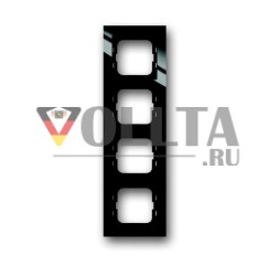 Busch-Jaeger 1724-281 рамка крышки, 4-сторонняя рамка черная