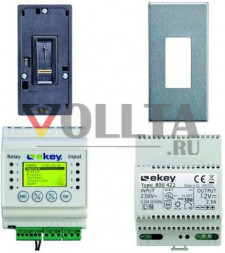 EKEY 101313 home, набор integra 2.0 Dekor нержавеющая сталь, Сканер пальца, 1 реле 99 отпечаток пальца