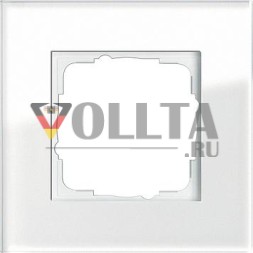 Gira 021112 Рамка односторонняя Gira Esprit стекло белое