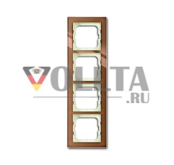 Busch-Jaeger 1724-283 рамка крышки, 4-сторонняя рамка коричневое стекло