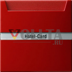 Gira 014043 S-Color Выключатель карточный для отелей,клавиша 10А, цвет: красный, тон:глянец