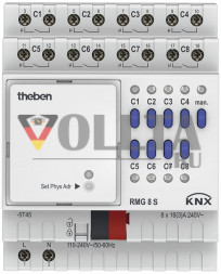 Theben 4930220 Активатор переключателя RMG 8 S KNX базовый модуль MIX2 8-позиционный