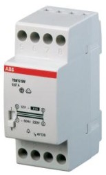 ABB Stotz-Kontakt TS 8/12SW, трансформатор звонка 230 В 8 ВА, 12 В, переключатель ВКЛ/ВЫКЛ, 2CSM081402R0811