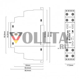 Lunatone 86458619-300U-HS DALI Универсальный Крепится на DIN-рейку ndimmer 10-300W