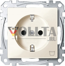 Schneider серия: Merten MEG2352-0344 System M SCHUKO-розетка 16А, c символом стиральная машина цвет: кремово-белый, тон:глянец