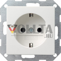 Gira 046603 System55 SCHUKO-розетка  16А, без защиты от детей цвет:чисто белый, тон:глянец