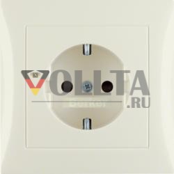 Berker 47428982 Розетка SCHUKO с накладкой белая, глянцевая Berker S.1
