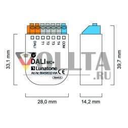 LUNATONE 86459532-WA Интерфейс кнопки DALI | 4-позиционный, для WAGO