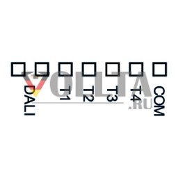 LUNATONE 86459532-WA Интерфейс кнопки DALI | 4-позиционный, для WAGO