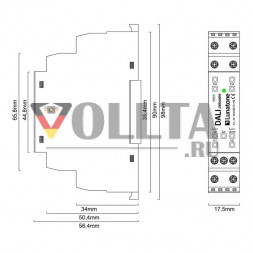 Lunatone 86458676-HS DALI жалюзи Крепится на DIN-рейку