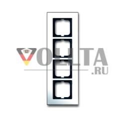 Busch-Jaeger 1724-826-101 рамка крышки, 4-сторонняя рамка хром
