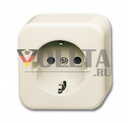 Busch-Jaeger 2300EAP-09-503 Duro2000 AP SCHUKO-розетка  16А, 1-я, цвет: кремово-белый
