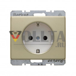 Berker 47140002 Arsys SCHUKO-розетка  16А, без защиты от детей цвет:золотой