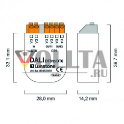 LUNATONE 89453859 Интерфейс DALI-DT8-DT6 | Стандартный