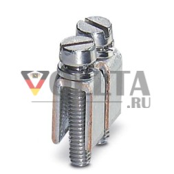 Phoenix Contact 0201456 FB 2-6-EX 2-полюсный серебряный фиксированный мост