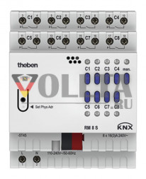 Theben 4940220 Активатор переключателя RM 8 S KNX FIX1 8-позиционный