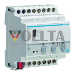 Hager TX211A переключающий/диммерный актуатор 3-х канальный 1-10 В