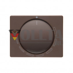 Berker 11350021 Arsys Центральная панель с регулирующей кнопкой для регулятора числа оборотов, крышка, цвет:коричневый, тон:глянец