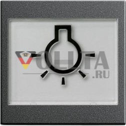 Gira 021628 клавишный выключатель сенсорный BSF символьная система освещения 55 антрацит