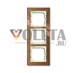 Busch-Jaeger 1723-283 рамка крышки, 3-сторонняя рамка коричневое стекло