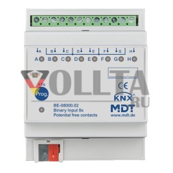 MDT BE-08000.02 MDT 8-канальный 4TE REG-потенциальный двоичный вход