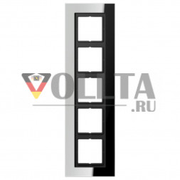 Jung LSP985GCR LS plus рамка пятерная цвет: полированный хром