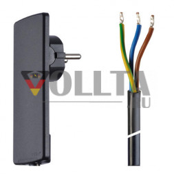 EVOline Plug с соединительным кабелем / Черный / 150 см