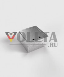 BS 8502E Резервуар с полым дном,Напольная розетка,2x портовая, контактная из нержавеющей стали