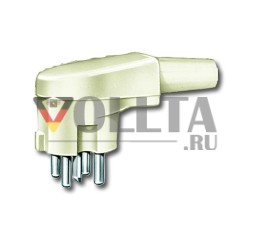 Угловая вилка Busch-Jaeger 2365 SWLW, угловая вилка, 25 А, белый RAL 1013