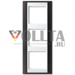 Jung AP583ANTWW A plus рамка,3 группы, цвет:антрацит