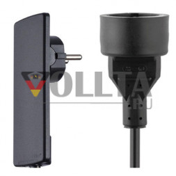 EVOline Plug с муфтой / Черный / 300 см
