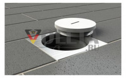 BS 7601A Напольная розетка для наружной установки, 1x угловая винтовая крышка из алюминия IP67