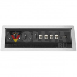 EVOline FlipTop Push XL / Мультимедиа / 3x питания / 4x RJ45 / HDMI