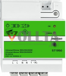 Schneider серия: Merten 571950 универсал -Диммер REG 500W 230V цвет: светло серый