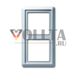 Busch-Jaeger 2102-33 рамка крышки, 2-сторонняя рамка алюминий серебристый
