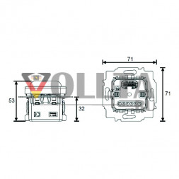 Busch-Jaeger 2CKA006200A0065 6215/1.1-914-WL 1-сторонний альпийский белый детектор движения/активатор переключателя