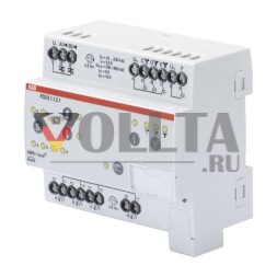 ABB Stotz-Kontakt FCC/S1.1.2.1, контроллер фанкойла, 2xPWM, ручное управление, 3 ступени, REG, 2CDG110211R0011