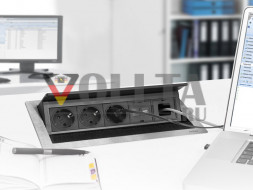EVOline FlipTop Push Multimedia L / Netbox / 2-кратная мощность (британский стандарт)