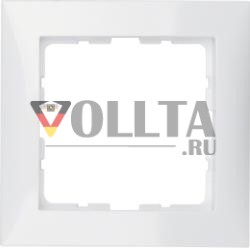 Berker 10118989 Рамка полярно-белая, глянцевая Berker S.1