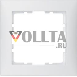 Berker 10119909 рамка полярно-белая матовая Berker S.1