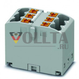 Phoenix Контакт 3273264 PTFIX6X2,5GY Базовая клемма можно собрать 6 точек зажима цвет: серый