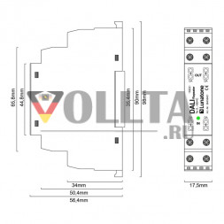 Lunatone 86458401 DALI Повторитель для увеличения длины кабеля